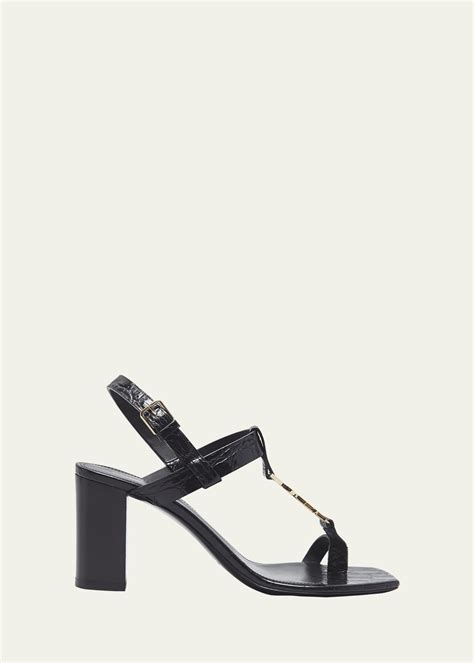 ysl toe ring sandals|ysl flat sandals women.